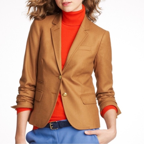 J. Crew Jackets & Blazers - J. Crew Women's Schoolboy Camel Blazer😍😍😍